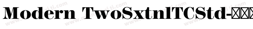Modern TwoSxtnlTCStd字体转换